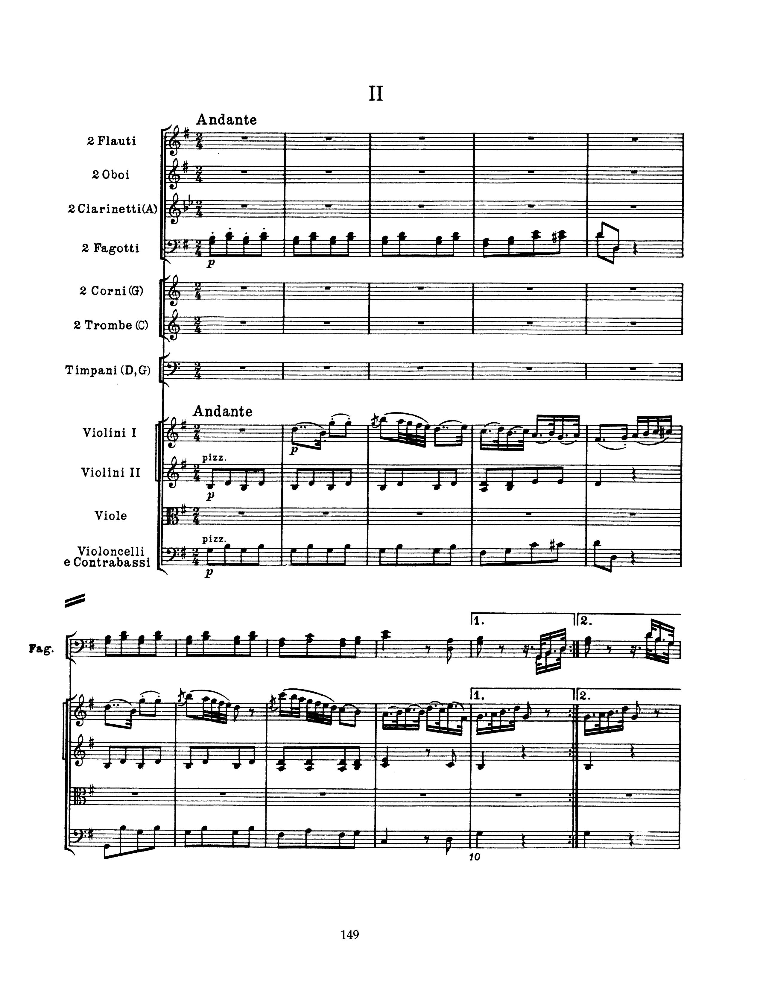 Haydn by Symphony No.101 Mvt.II Full Score