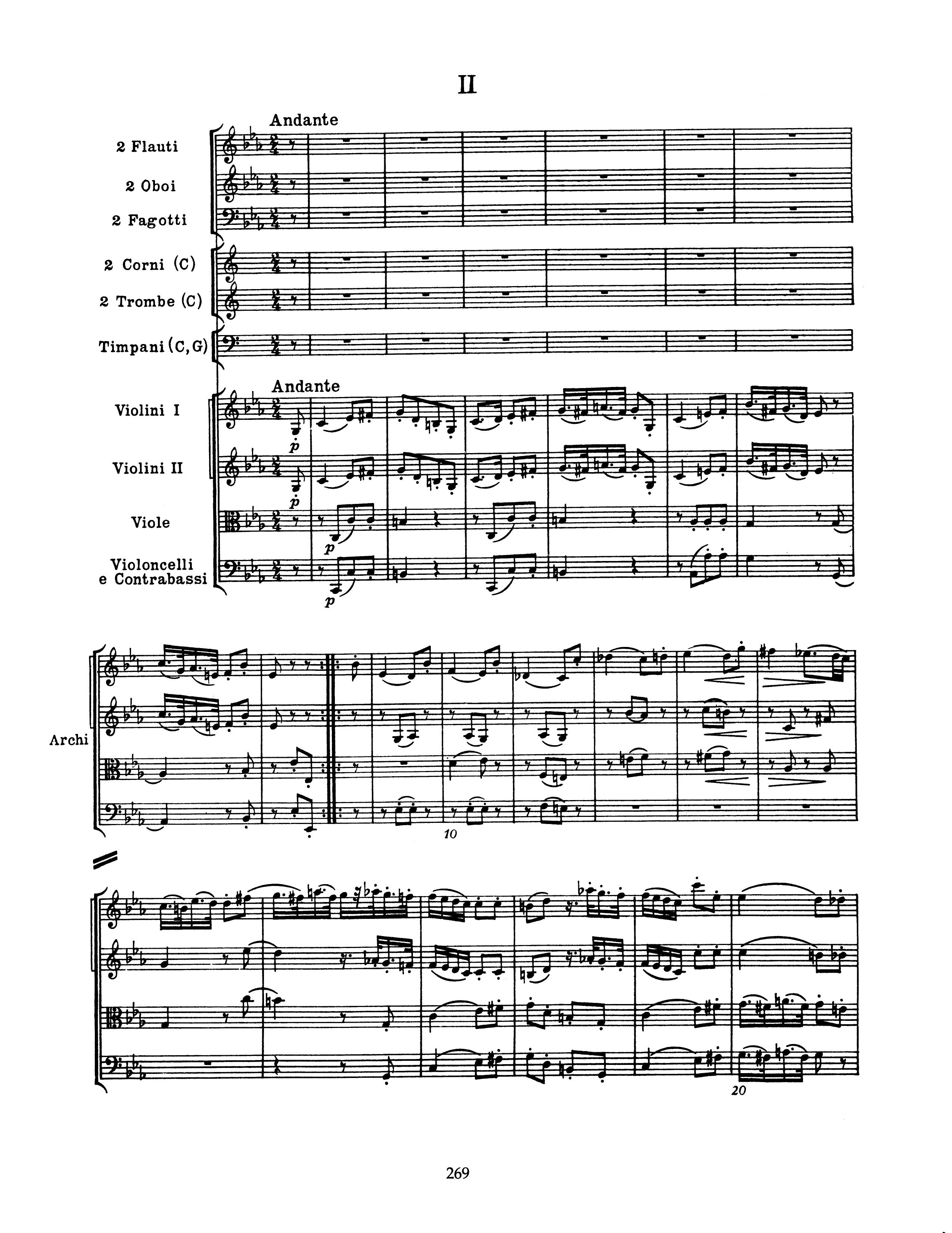 Haydn by Symphony No.103 Mvt.II Full Score