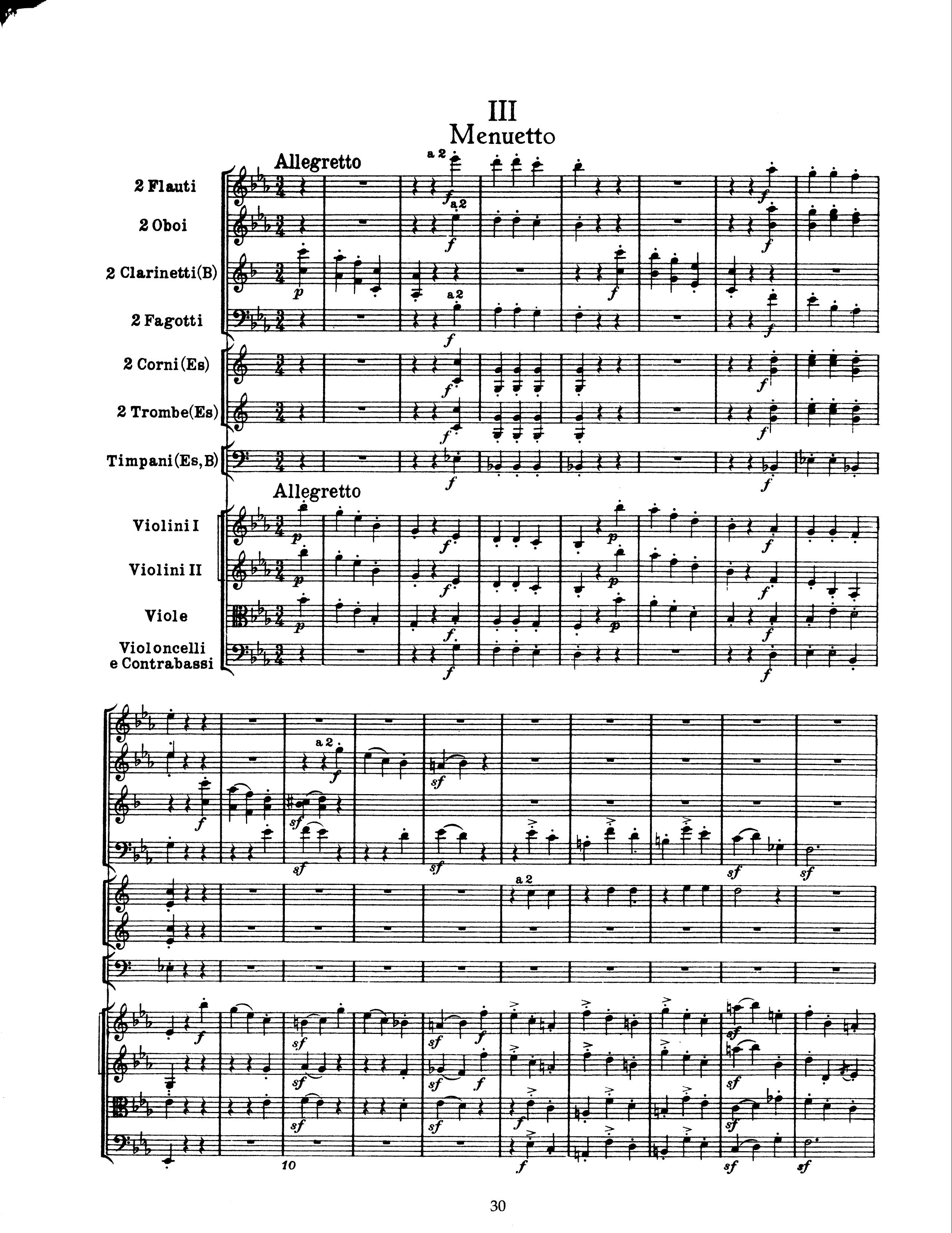 Haydn by Symphony No.99 Mvt.III Full Score