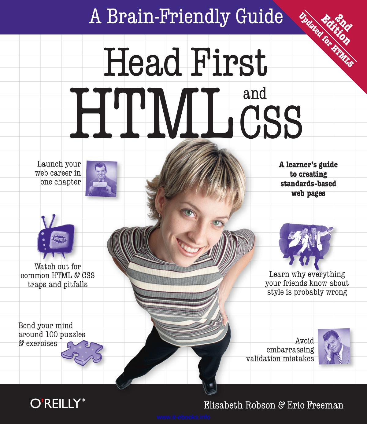 Head First HTML and CSS by Elisabeth Robson & Eric Freeman