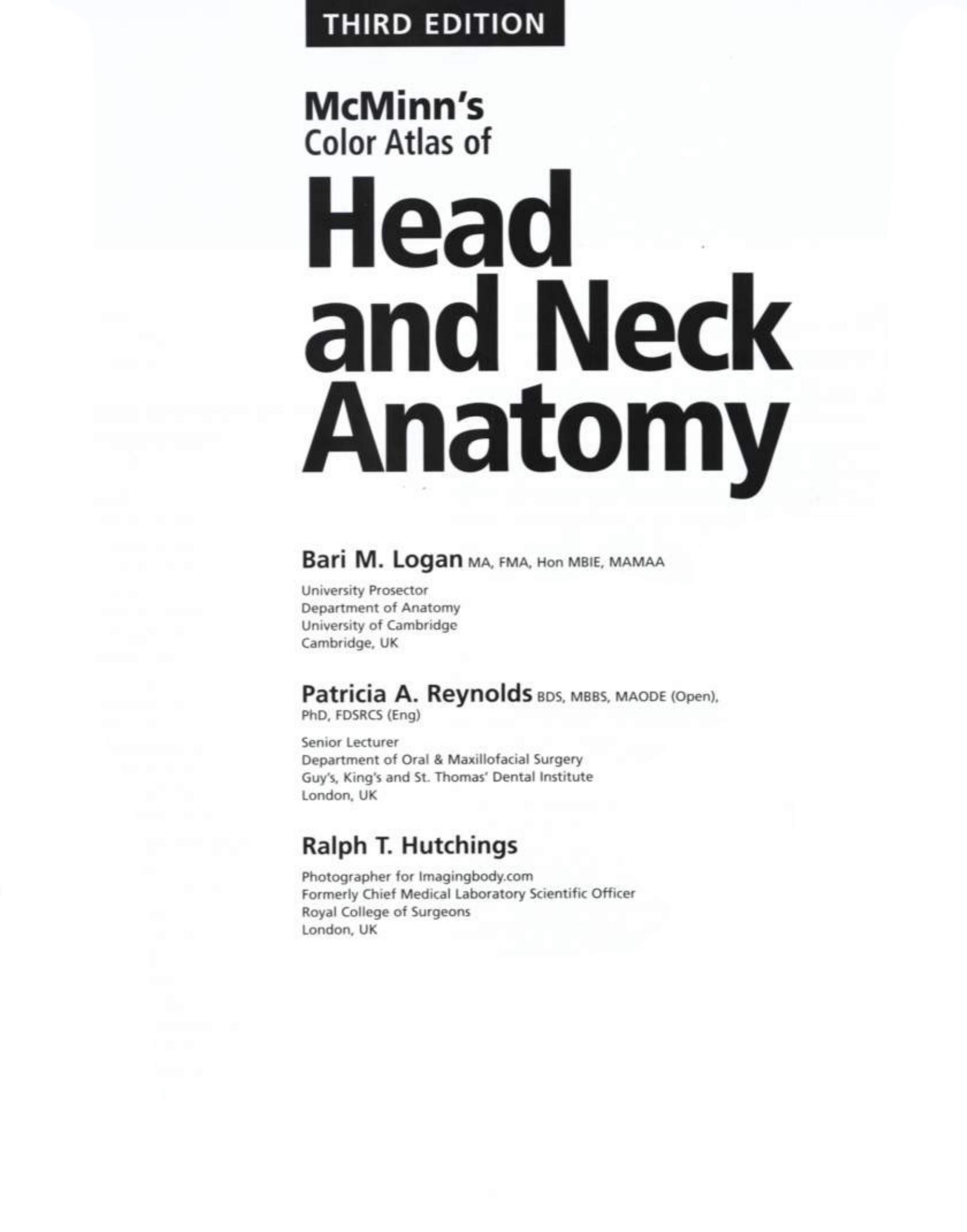Head and neck anatomy by Unknown