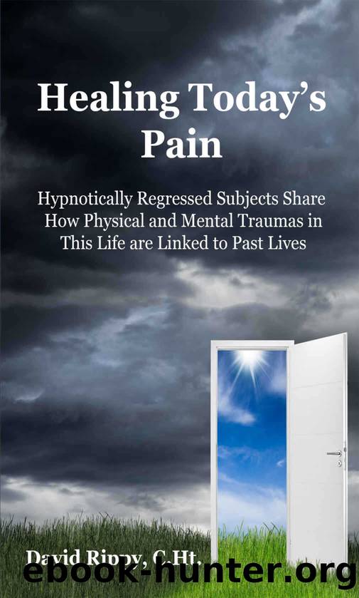 Healing Today's Pain: Hypnotically Regressed Subjects Share How Physical and Mental Traumas in This Life are Linked to Past Lives by Rippy David