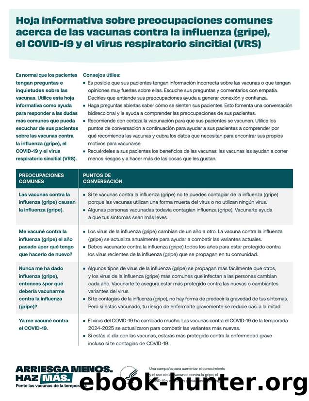 Health Care Provider Fact Sheet Spanish by U.S. Department of Health and Human Services