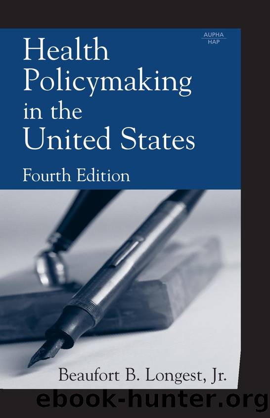 Health Policymaking in the United States by Fred Schoerner (Photo Comp Serv #1) 719 2001 Feb 21 14:51:40