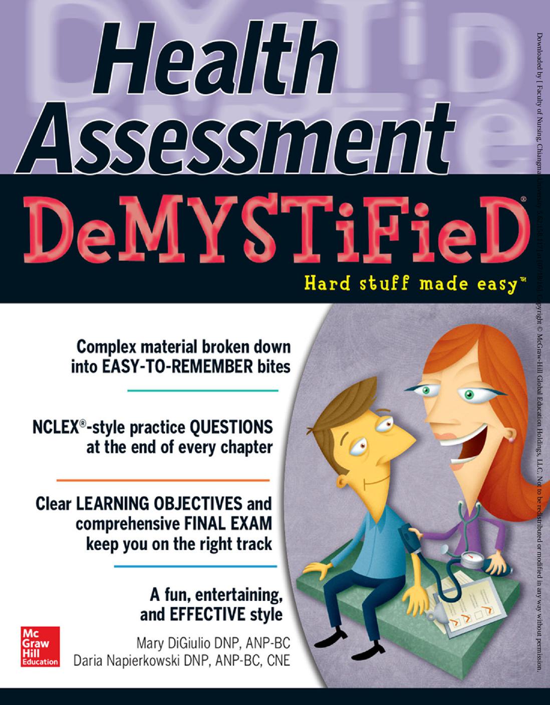 Health assessment demystified by DiGiulio Mary; Napierkowski Daria