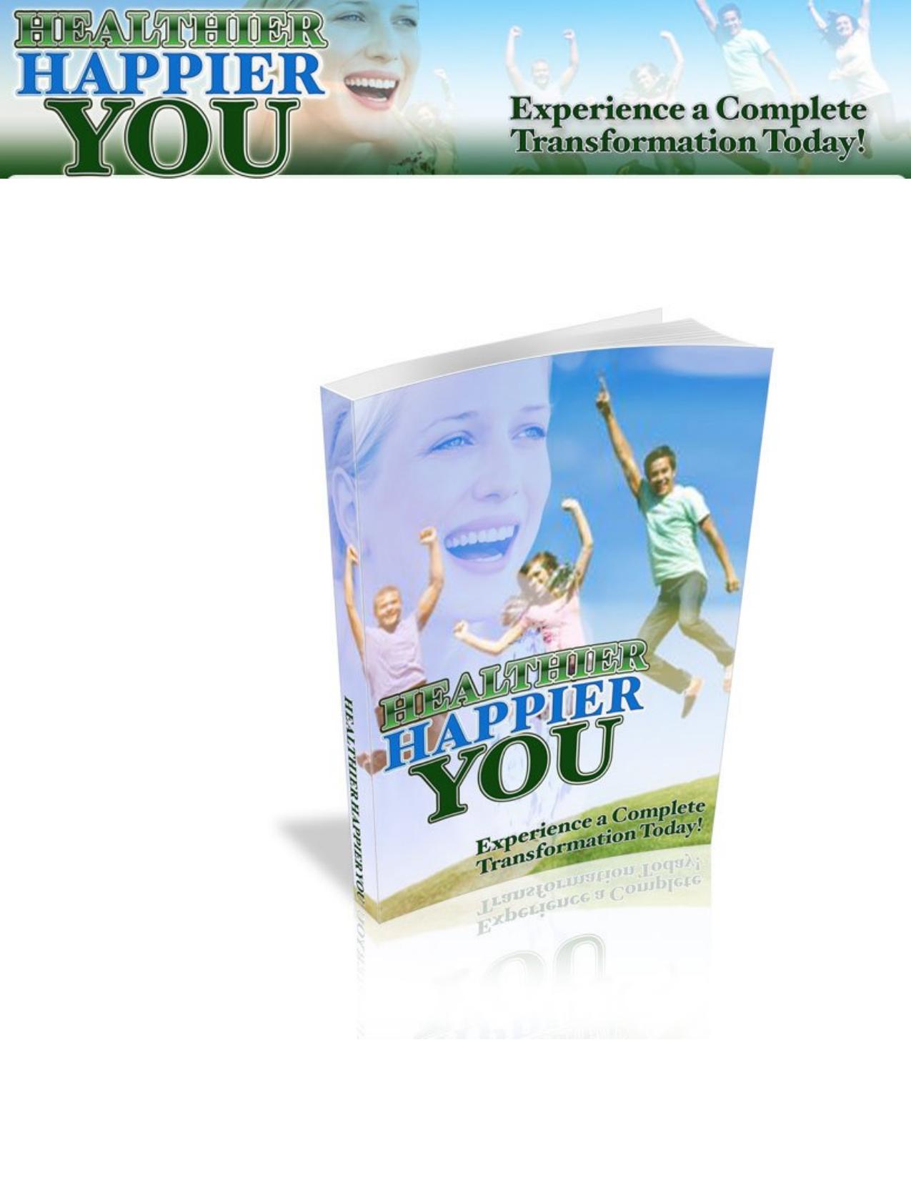 Healthier Happier You by Anonymous