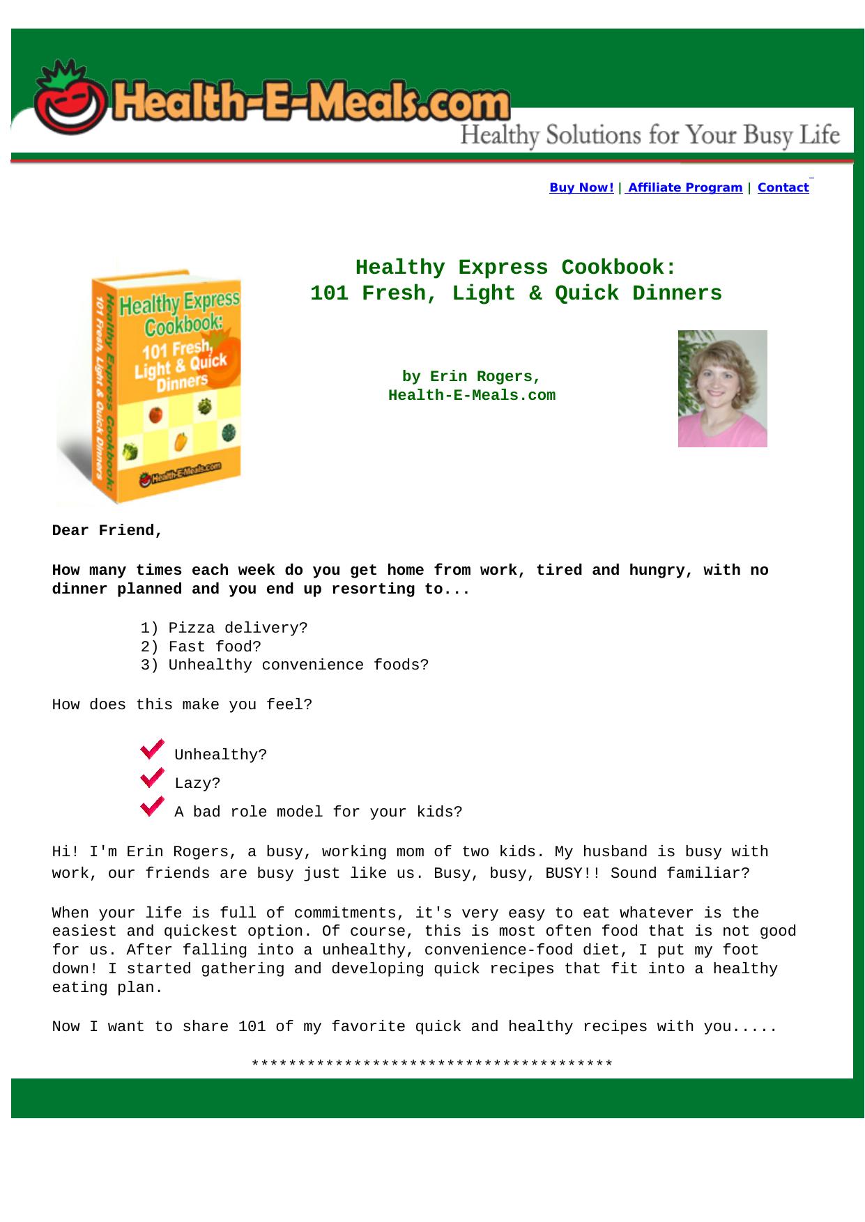 Healthy Express Cookbook. by Best of Kuszter's Collection