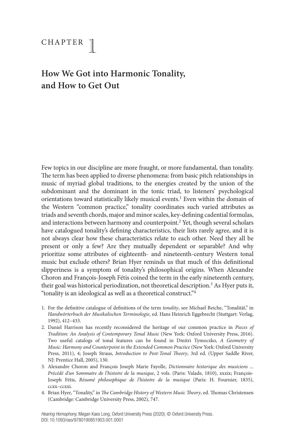 Hearing Homophony: Tonal Expectation at the Turn of the Seventeenth Century (Oxford Studies in Music Theory) by Megan Kaes Long