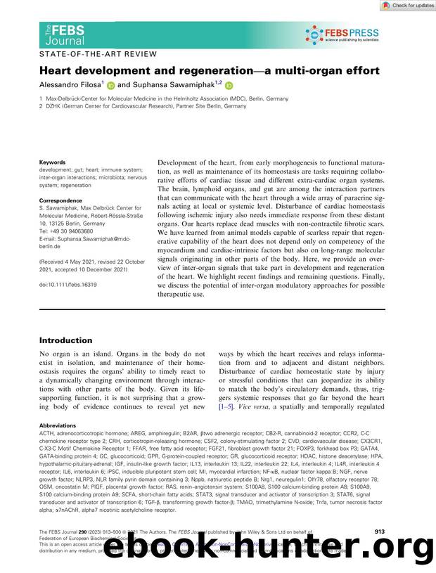 Heart development and regenerationâa multiâorgan effort by Unknown