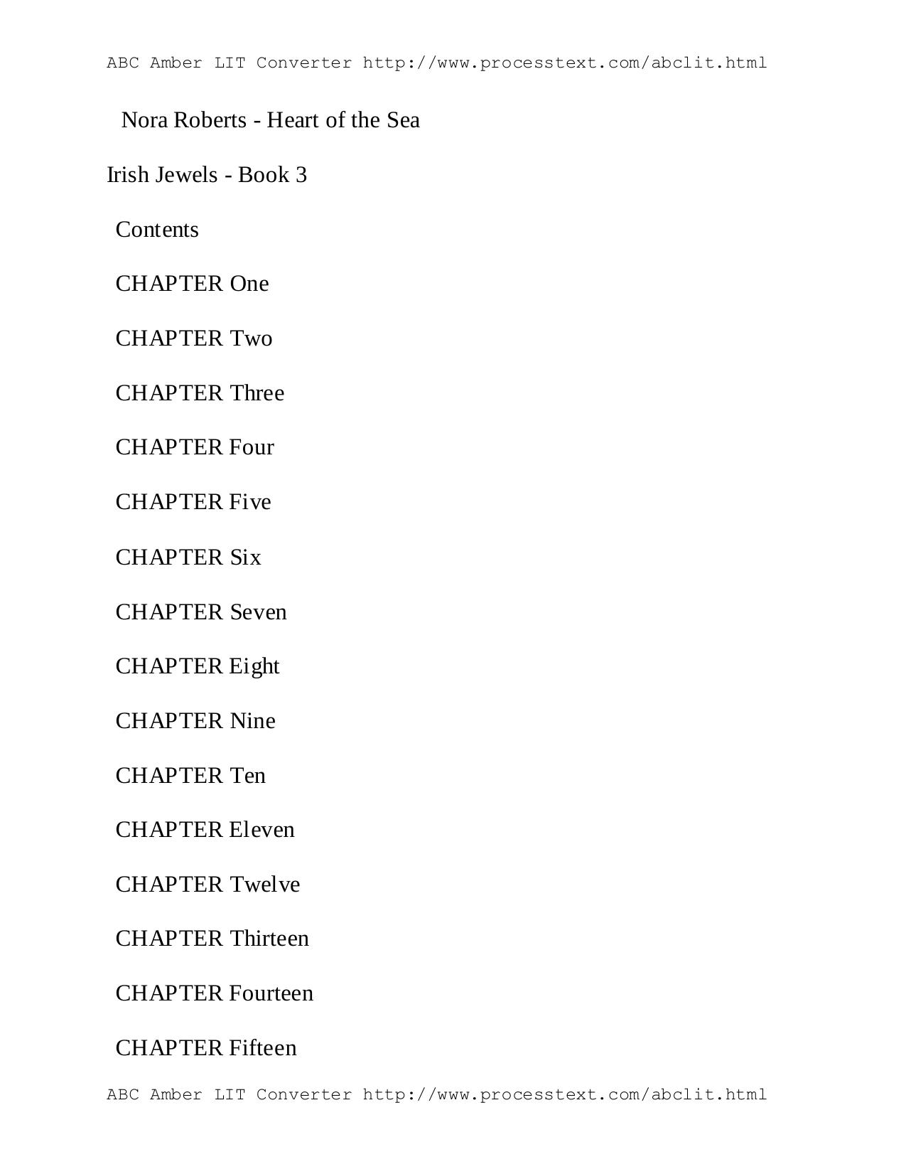 Heart of the Sea-Gallaghers of Ardmore 3-Nora Roberts(2000) by Unknown