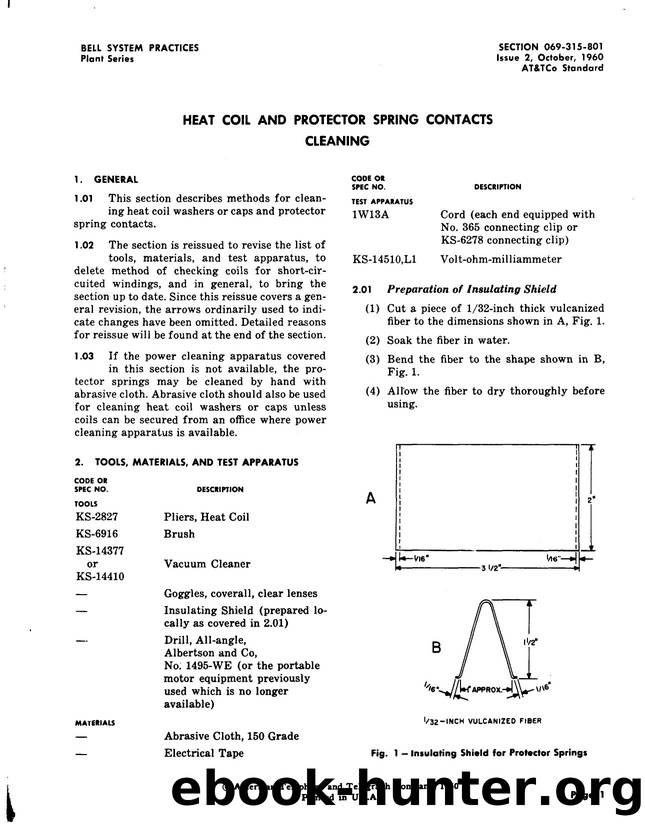Heat Coil and Protector Spring Contacts Cleaning by AT&&T