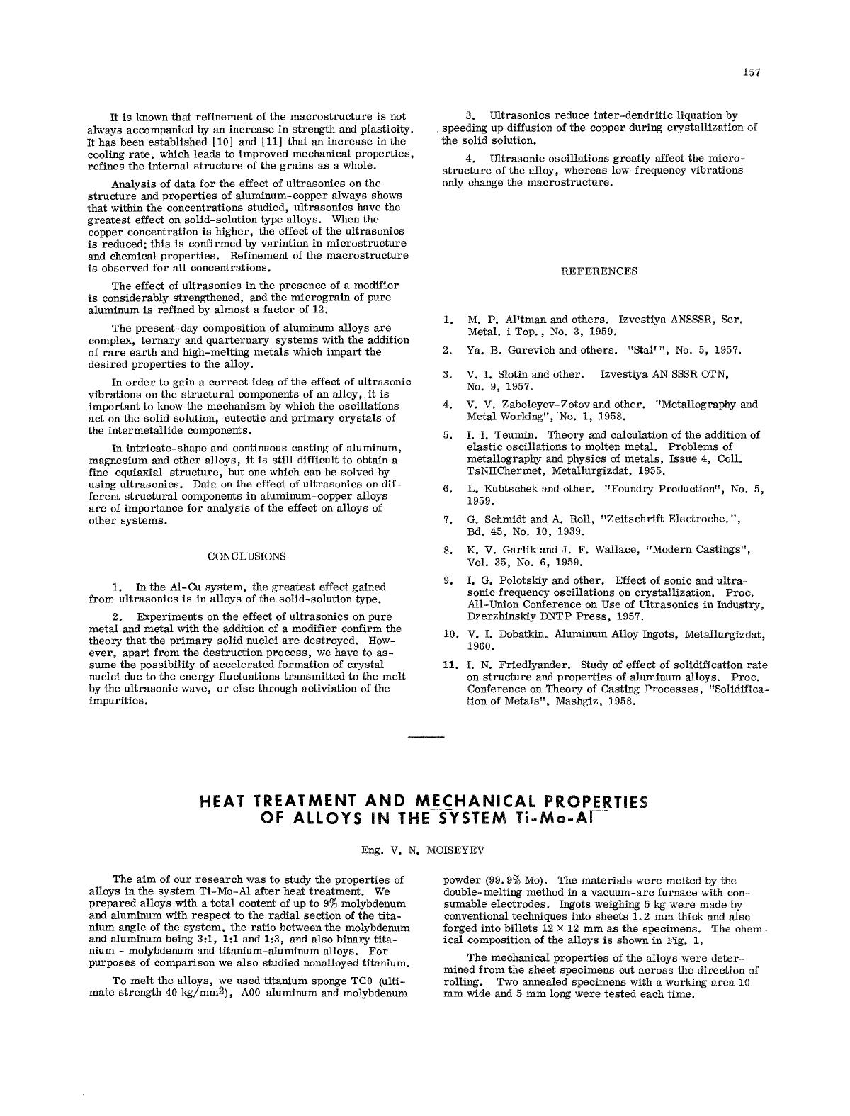 Heat treatment and mechanical properties of alloys in the system Ti-Mo-Al by Unknown