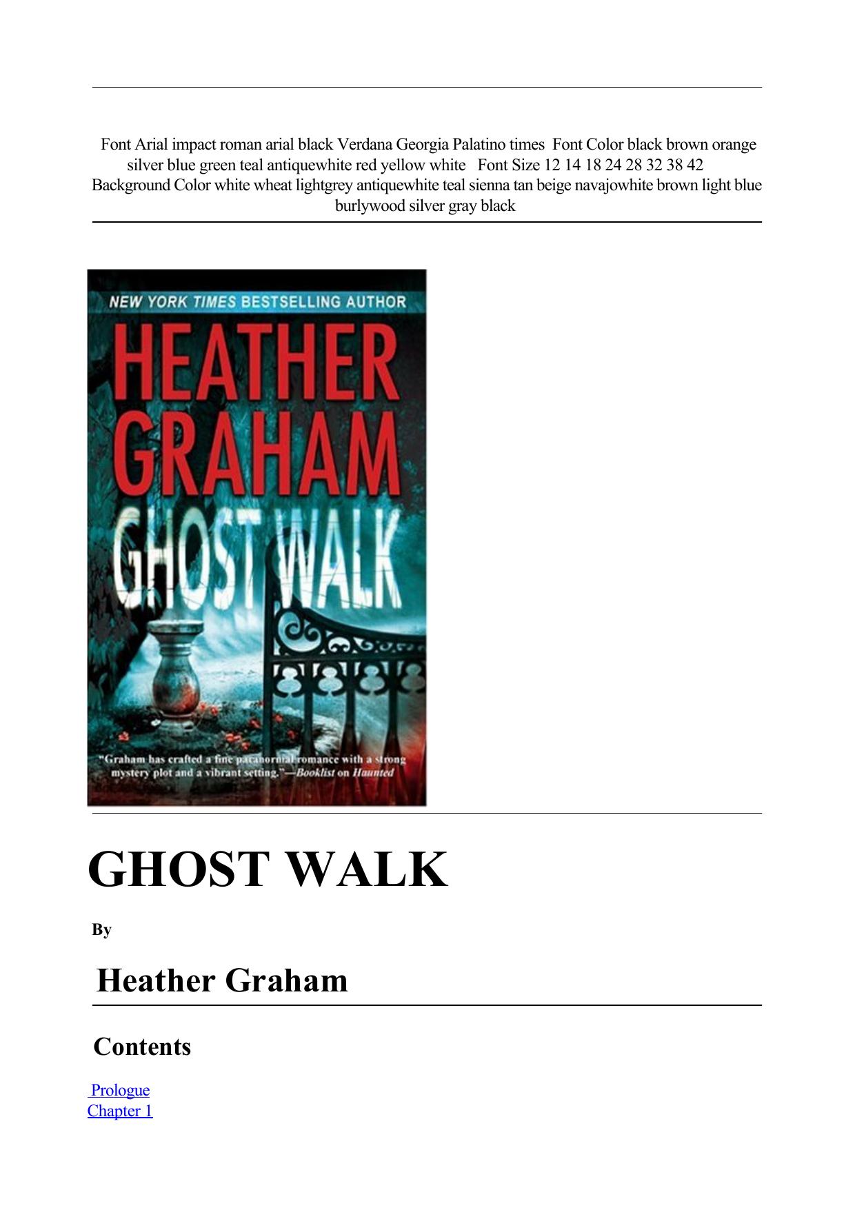 Heather Graham by Ghost Walk