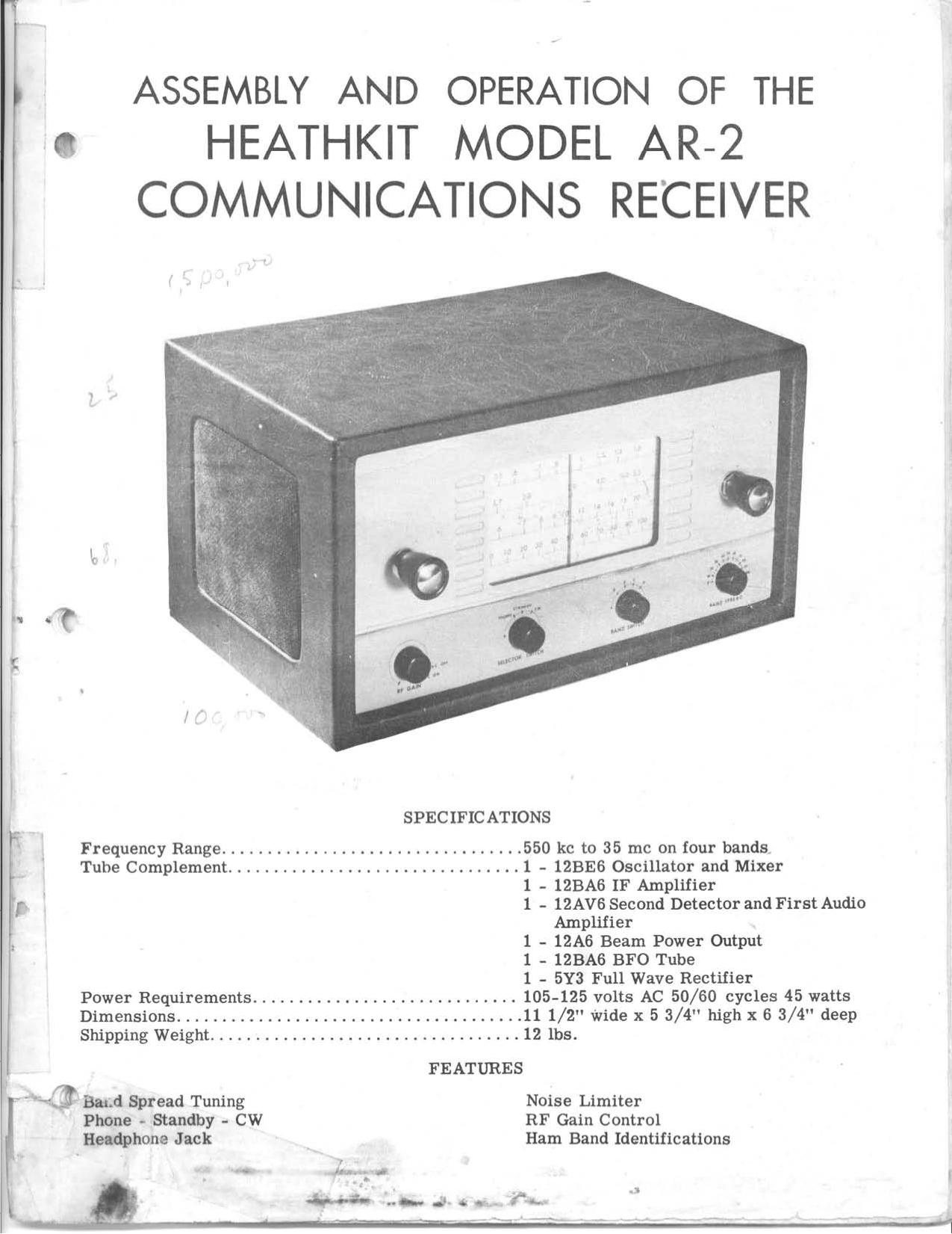 Heathkit AR-2 Communications Receiver WW.pdf by Shellie
