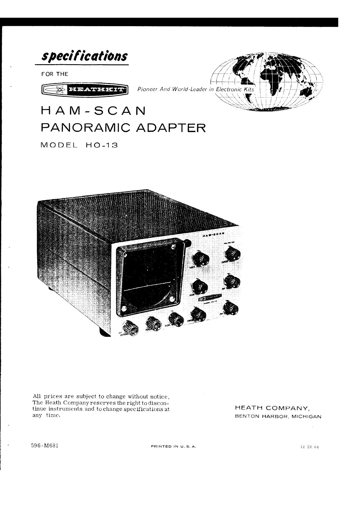 Heathkit HO-13 Ham-Scan Panoramic Adapter WW.pdf by Shellie