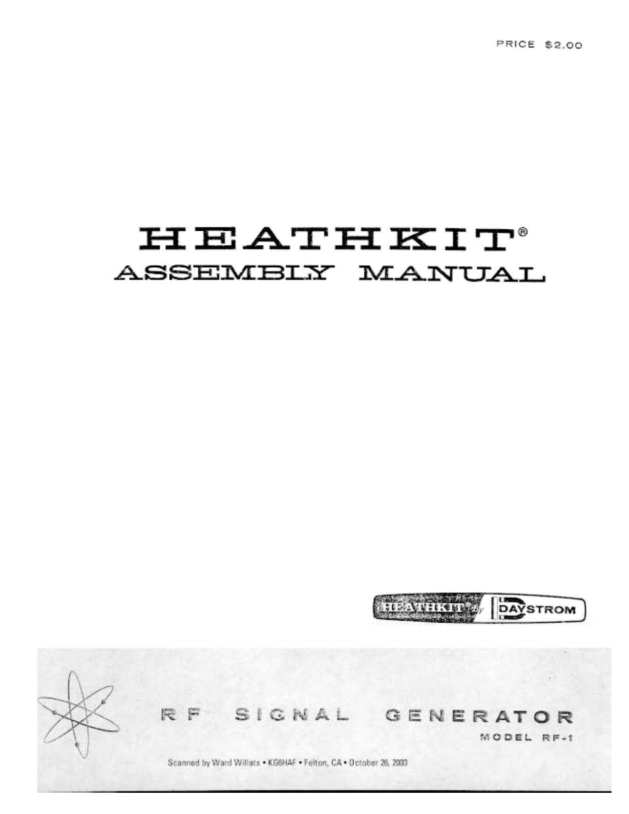 Heathkit RF-1 RF Signal Generator WW.pdf by Shellie