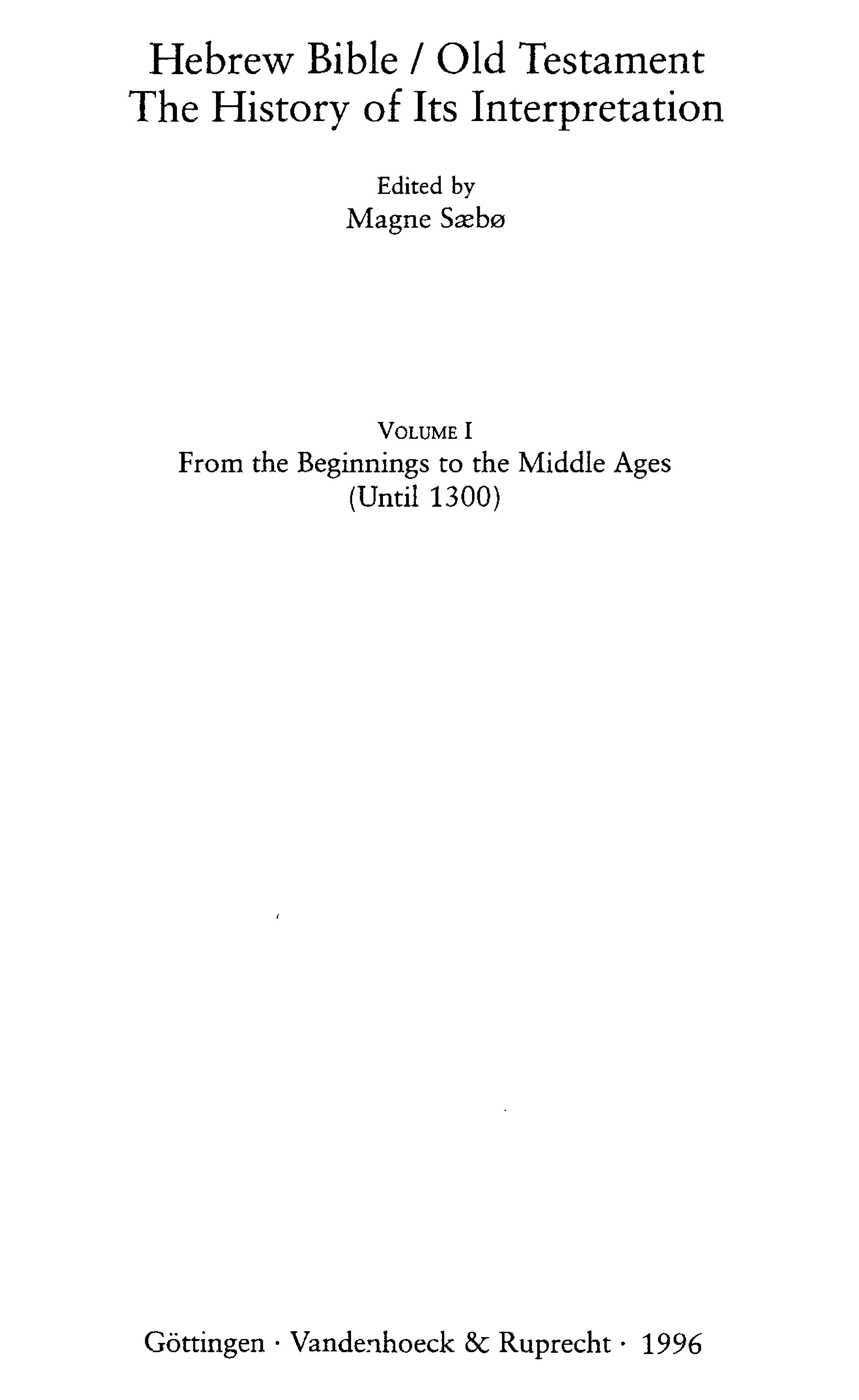 Hebrew Bible / Old Testament. by Unknow