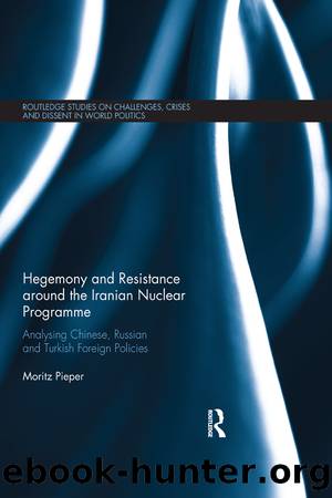 Hegemony and Resistance Around the Iranian Nuclear Programme: Analysing Chinese, Russian and Turkish Foreign Policies by Moritz Pieper