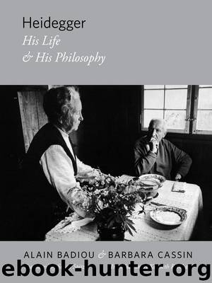 Heidegger by Badiou Alain; Cassin Barbara; Spitzer Susan