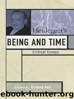 Heidegger's Being and Time by Unknown