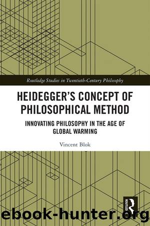 Heidegger's Concept of Philosophical Method by Vincent Blok;