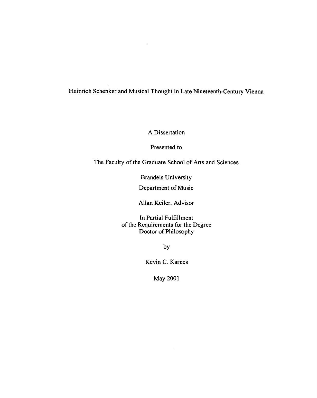 Heinrich Schenker and Musical Thought in Late Nineteenth-Century Vienna by Kevin C. Karnes