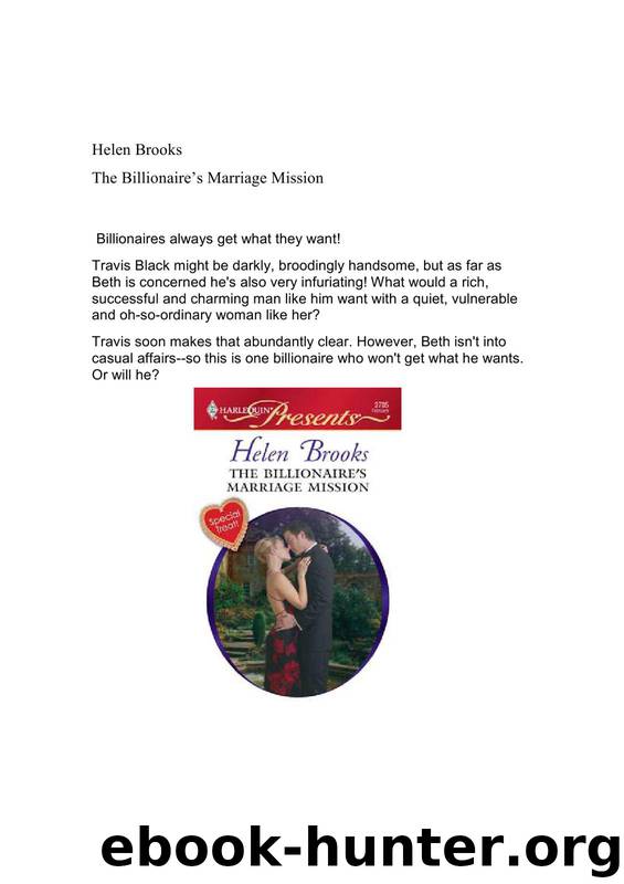 Helen Brooks -The Billionaire's Marriage Mission by Anja