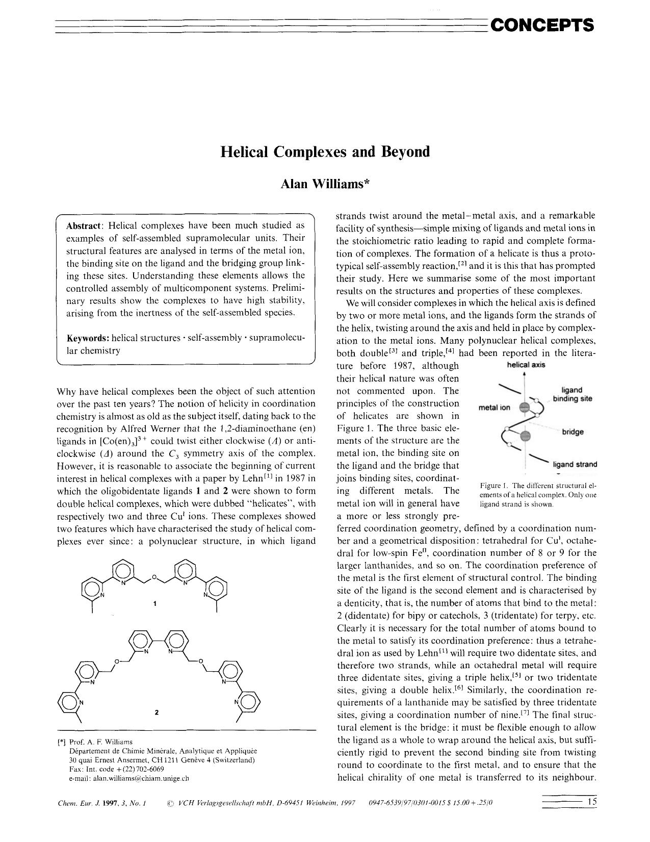 Helical Complexes and Beyond by Unknown
