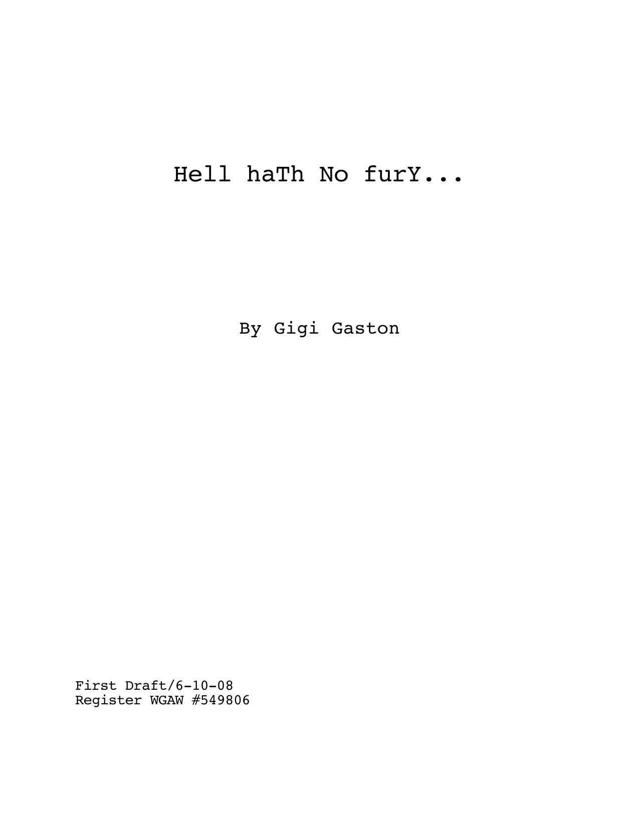 Hell Hath No Fury by Unknown