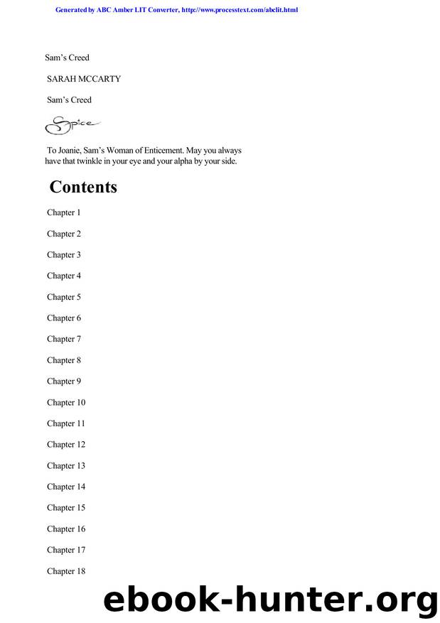 Hell's Eight 2 Sam's Creed by Sarah MacCarty