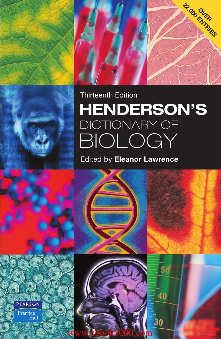 Hendersons Dictionary Of Biology By Eleanor Lawrence by Unknown