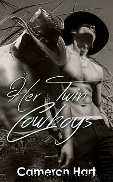 Her Twin Cowboys: BBW MFM Romance (Roped in by Love Book 3) by Cameron Hart
