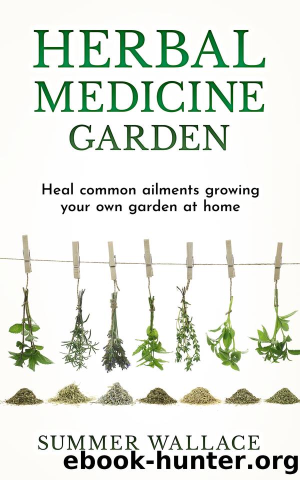 Herbal Medicine Garden: Guide to Know and Use a List of 30 Medical Herbs, Growing Them Using Easy Home Gardening Ideas by Summer Wallace