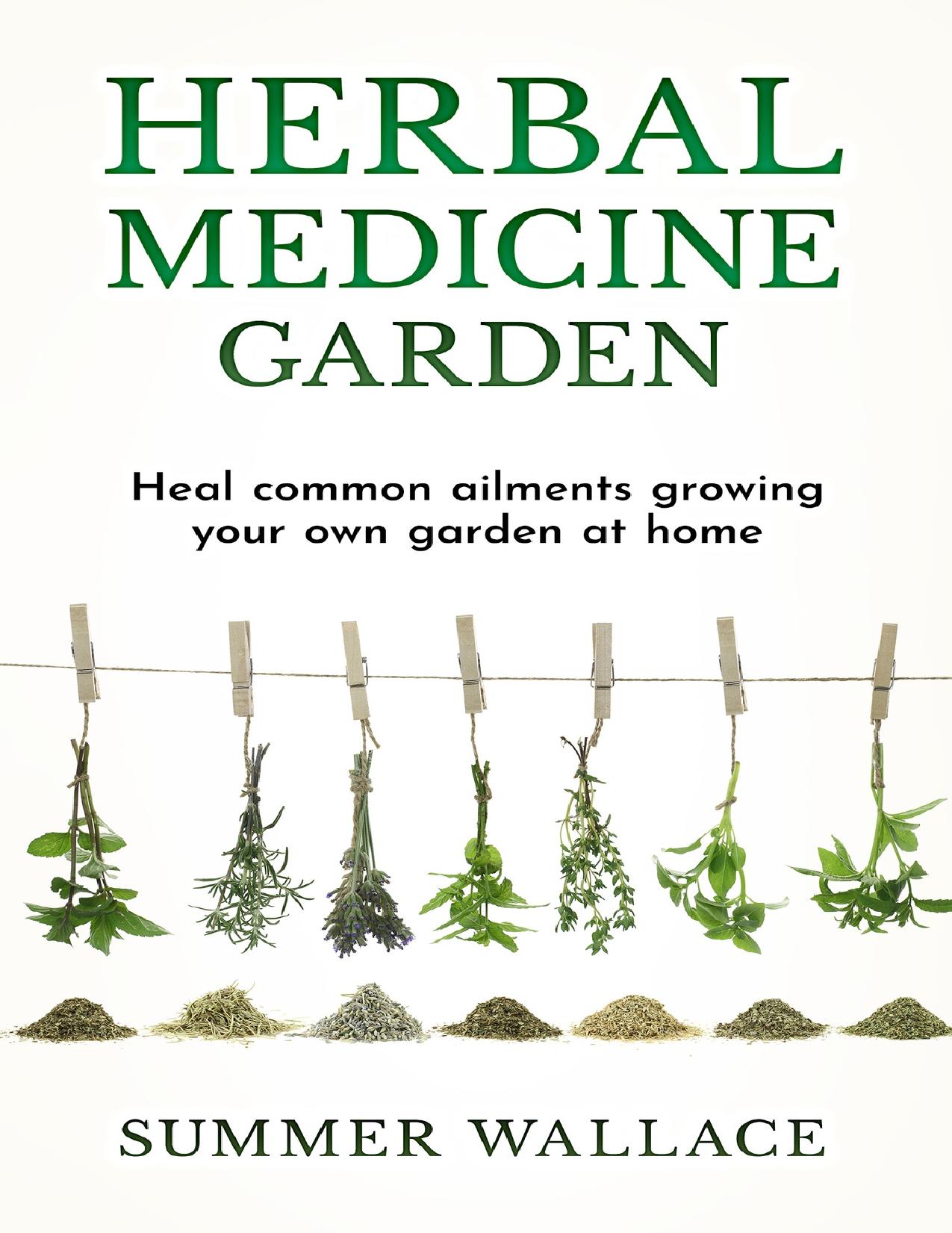 Herbal Medicine Garden: Guide to Know and Use a List of 30 Medical Herbs, Growing Them Using Easy Home Gardening Ideas by Wallace Summer