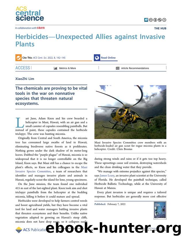 Herbicidesî¸Unexpected Allies against Invasive Plants by XiaoZhi Lim