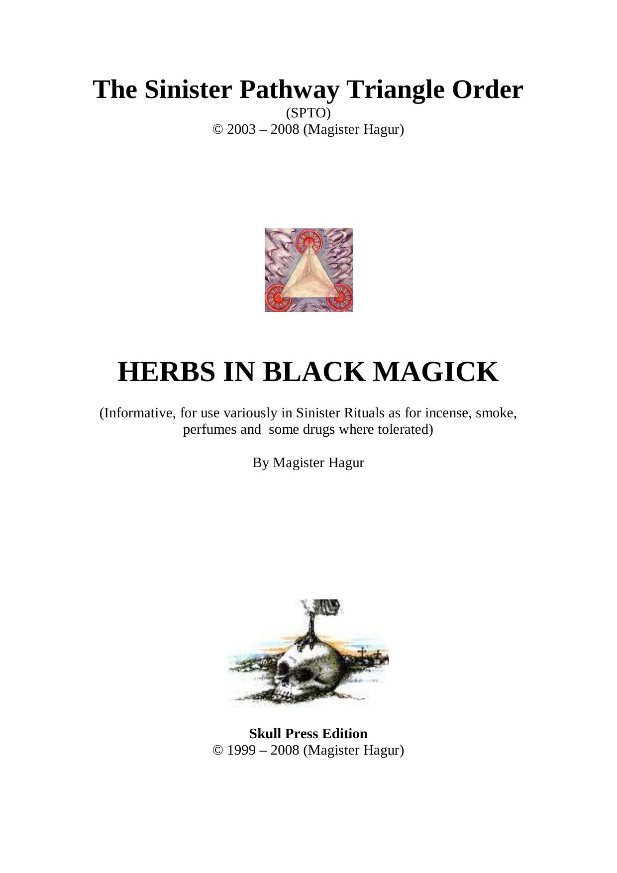 Herbs by Herbs in Black Magick