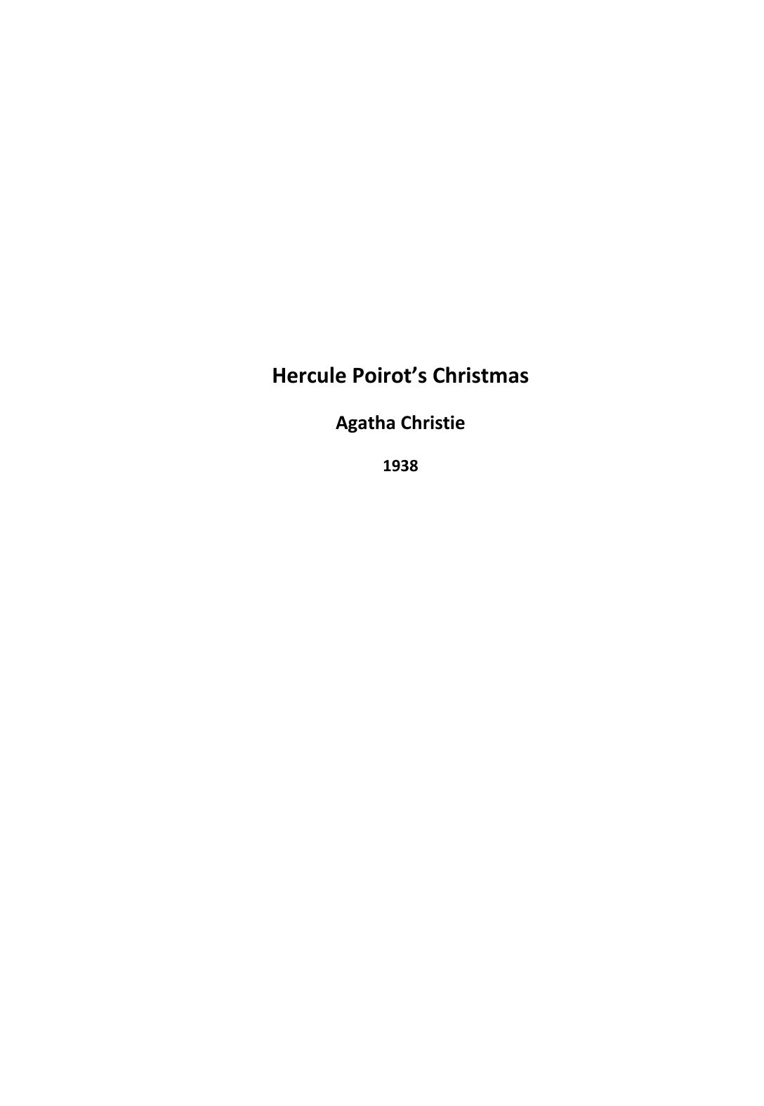 Hercule Poirot's Christmas by Agatha Christie