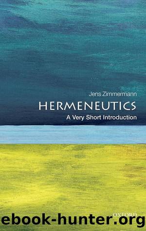 Hermeneutics by Jens Zimmermann