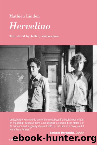 Hervelino by Mathieu Lindon