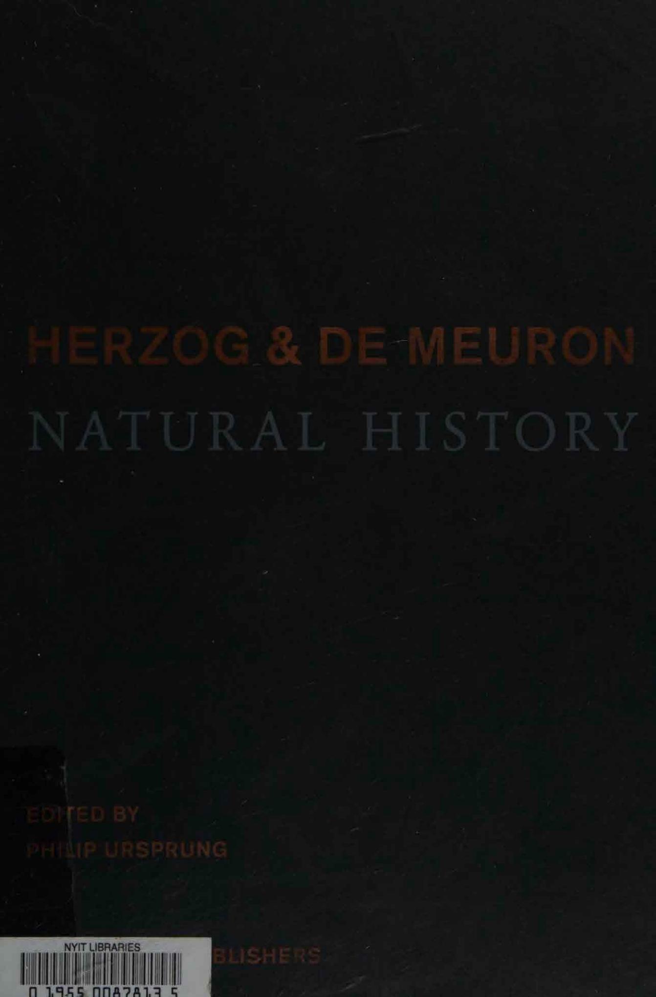 Herzog & de Meuron: Natural History by unknow