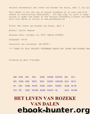 Het leven van Rozeke van Dalen, deel 2 by Cyriël Buysse