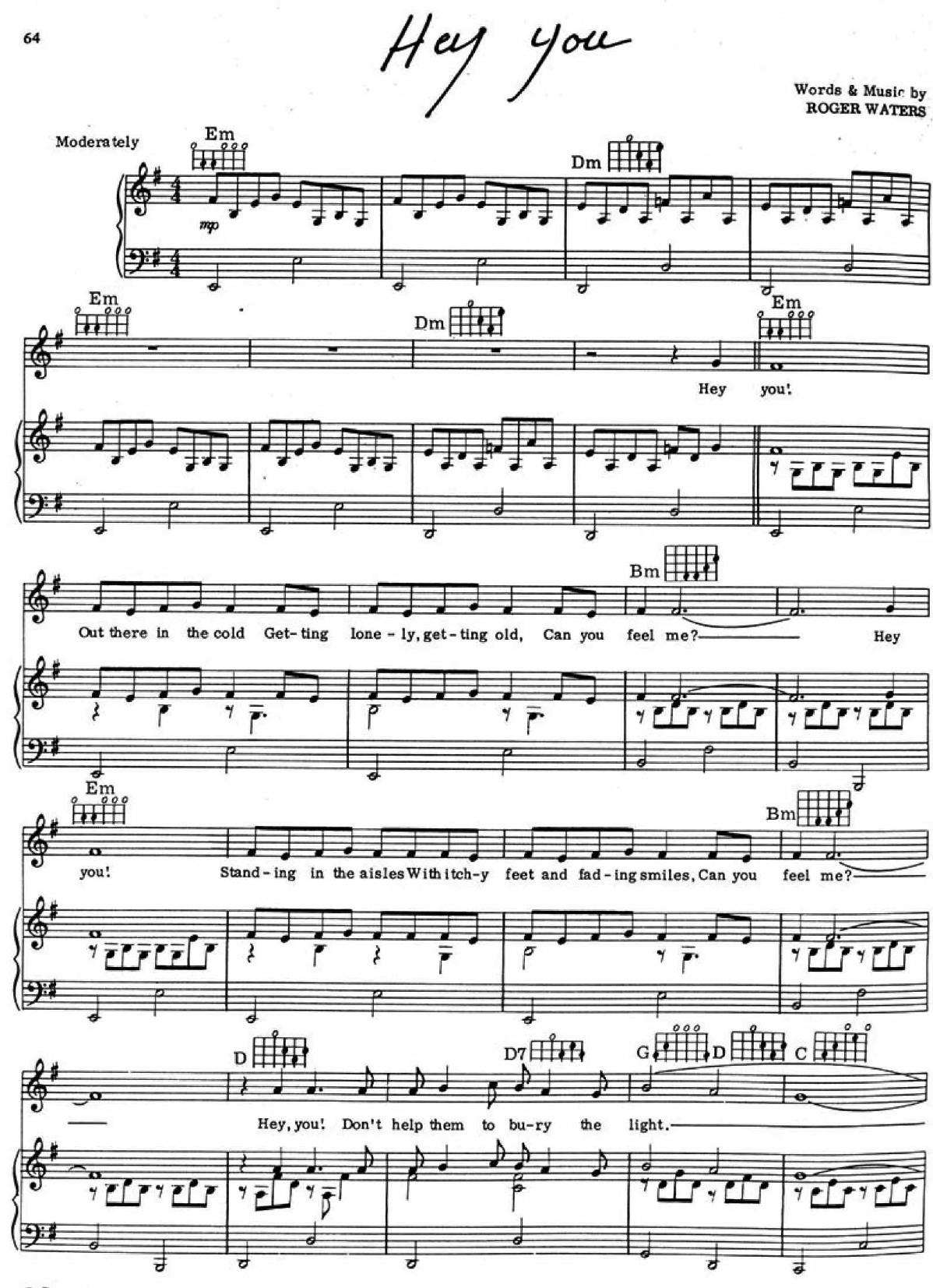 Hey You by Pink Floyd