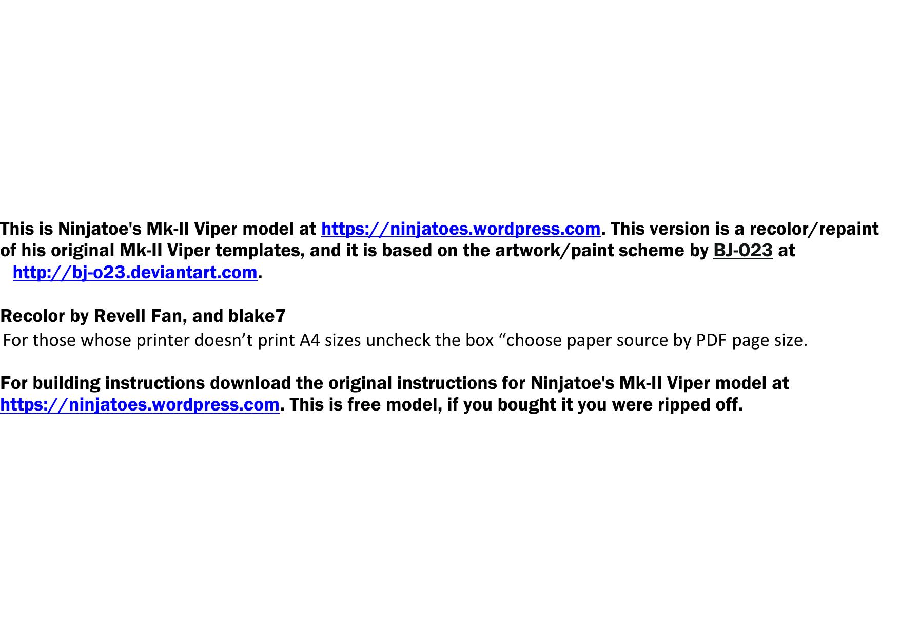 Hi-Res Recolor Ninjatoe's Mk-II Viper (NAVY-VFA) by martin