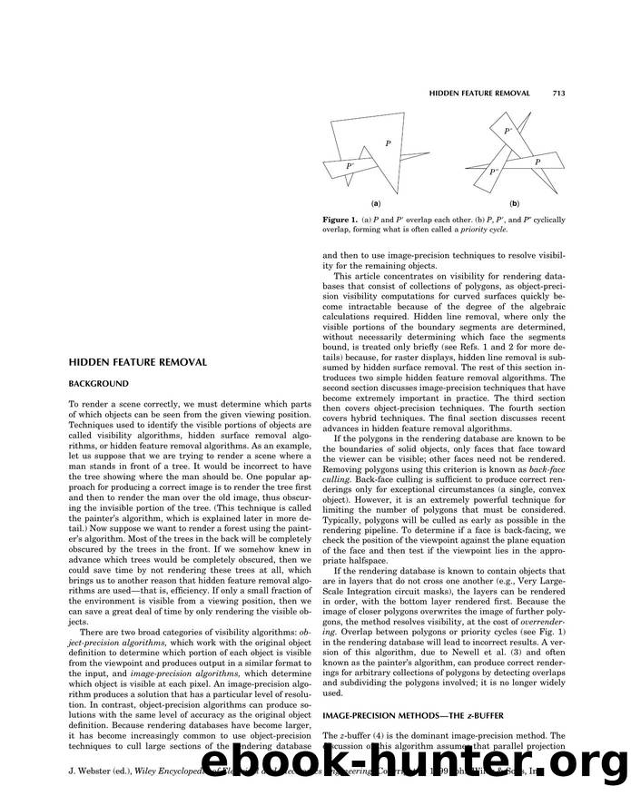 Hidden Feature Removal". In: Wiley Encyclopedia of Electrical and Electronics Engineering by Unknown