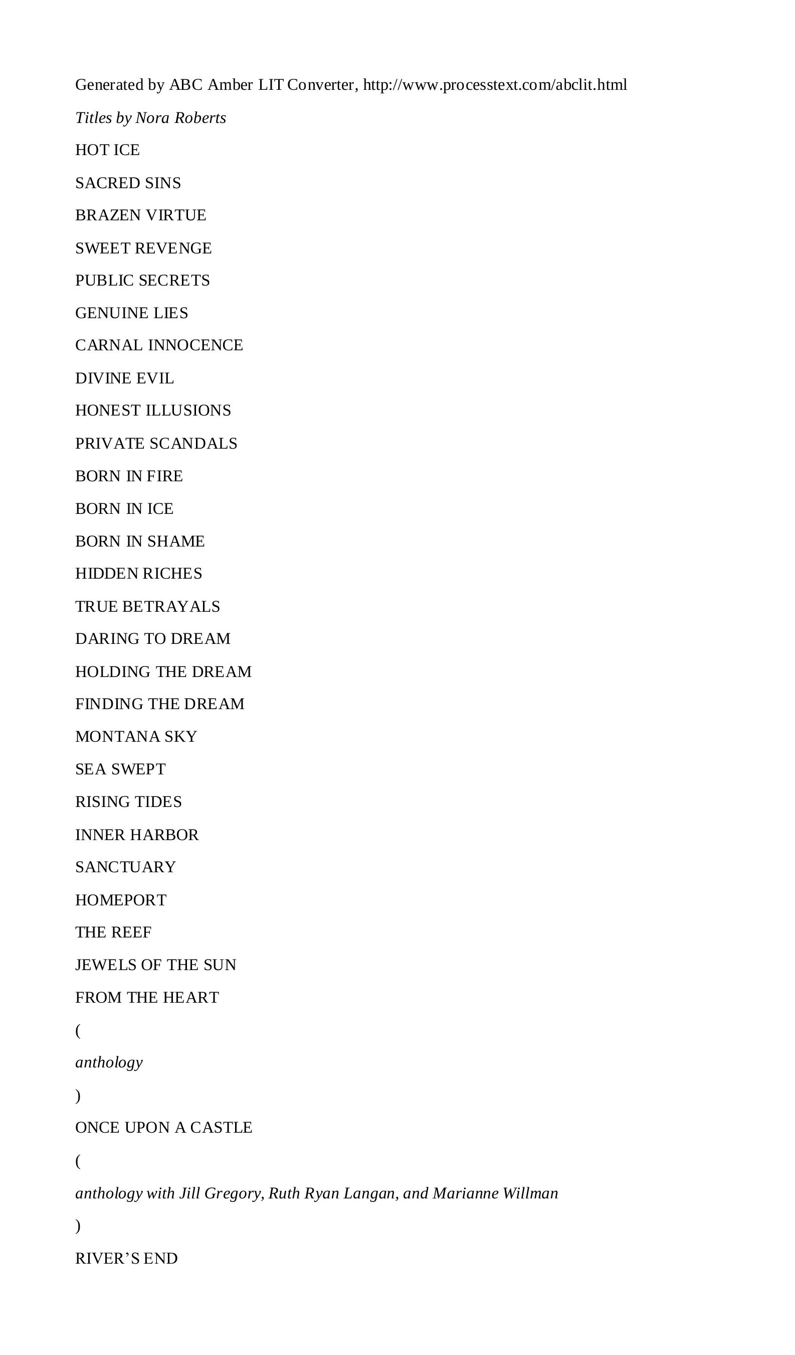 Hidden Riches by Nora Roberts by hellopdf.com Inc