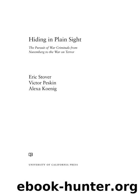 Hiding in Plain Sight by Eric Stover