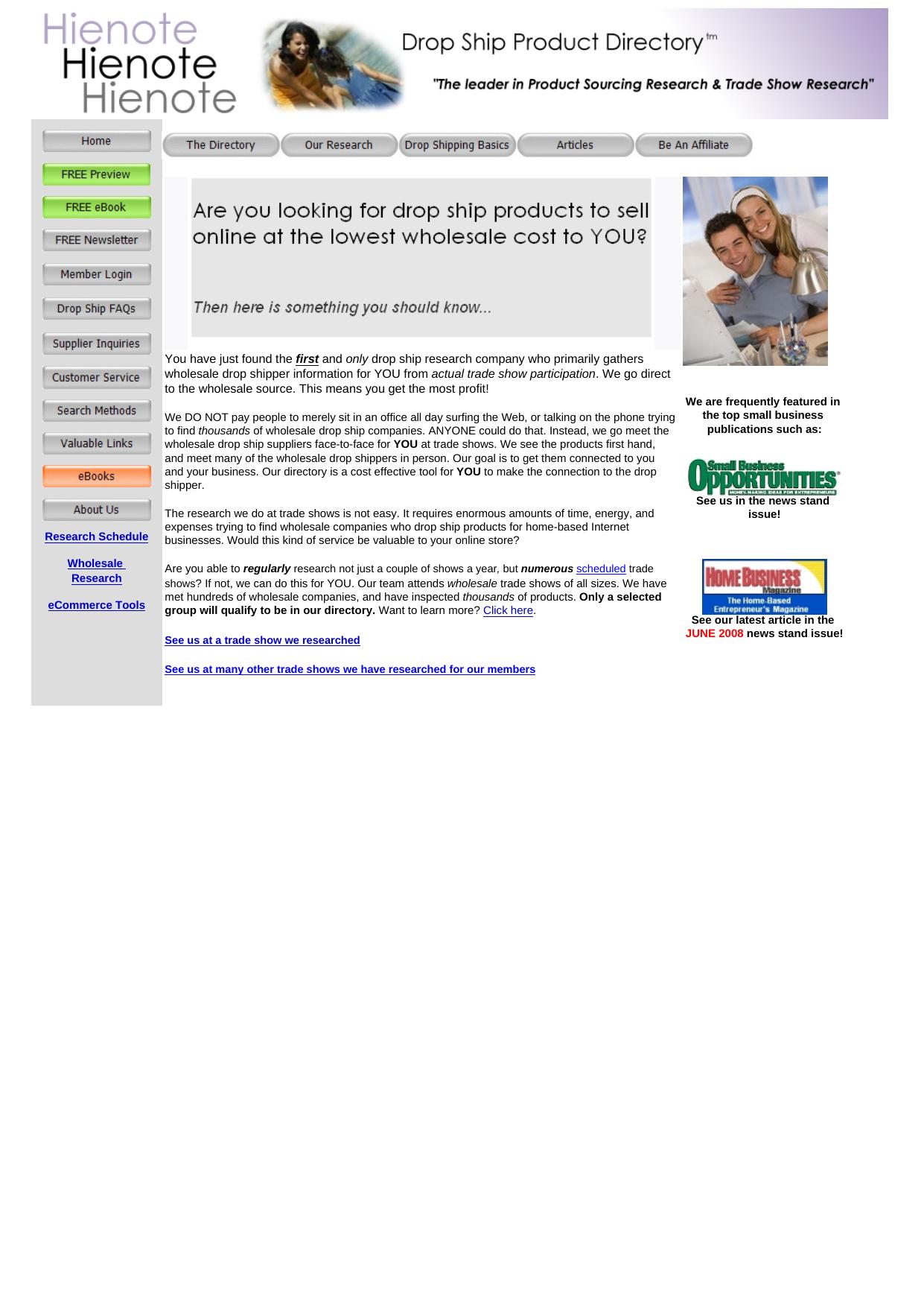 Hienote Drop Ship Product Directory. by Best of Kuszter's Collection