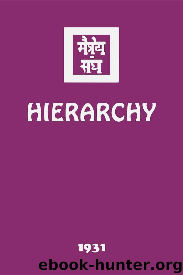Hierarchy by agni yoga society