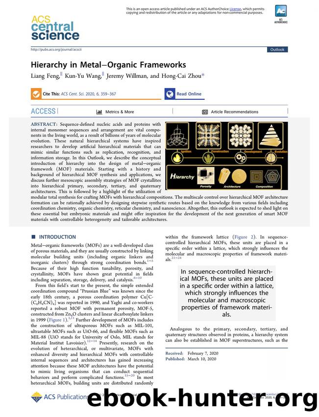 Hierarchy in MetalâOrganic Frameworks by unknow
