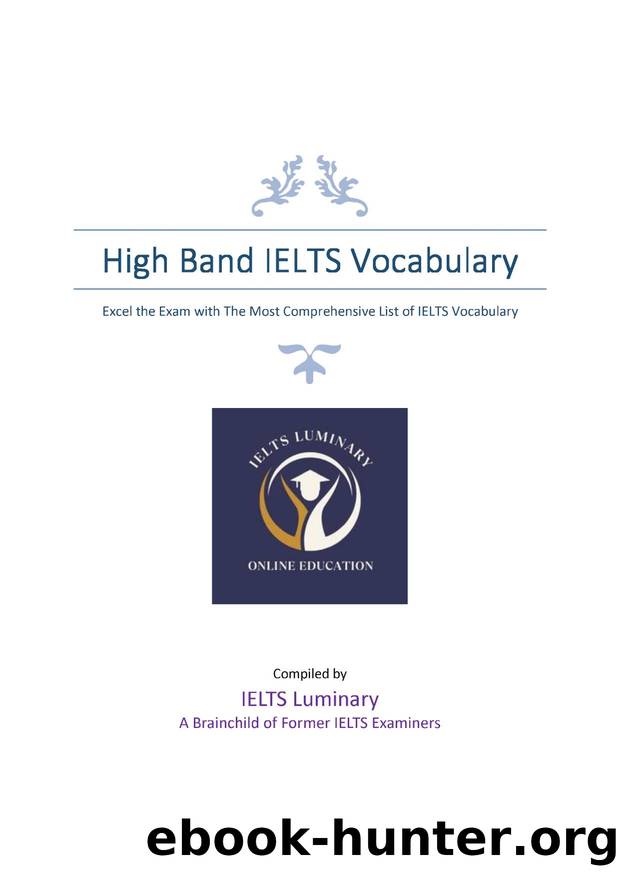 High Band IELTS Vocabulary by Shamim Iqbal